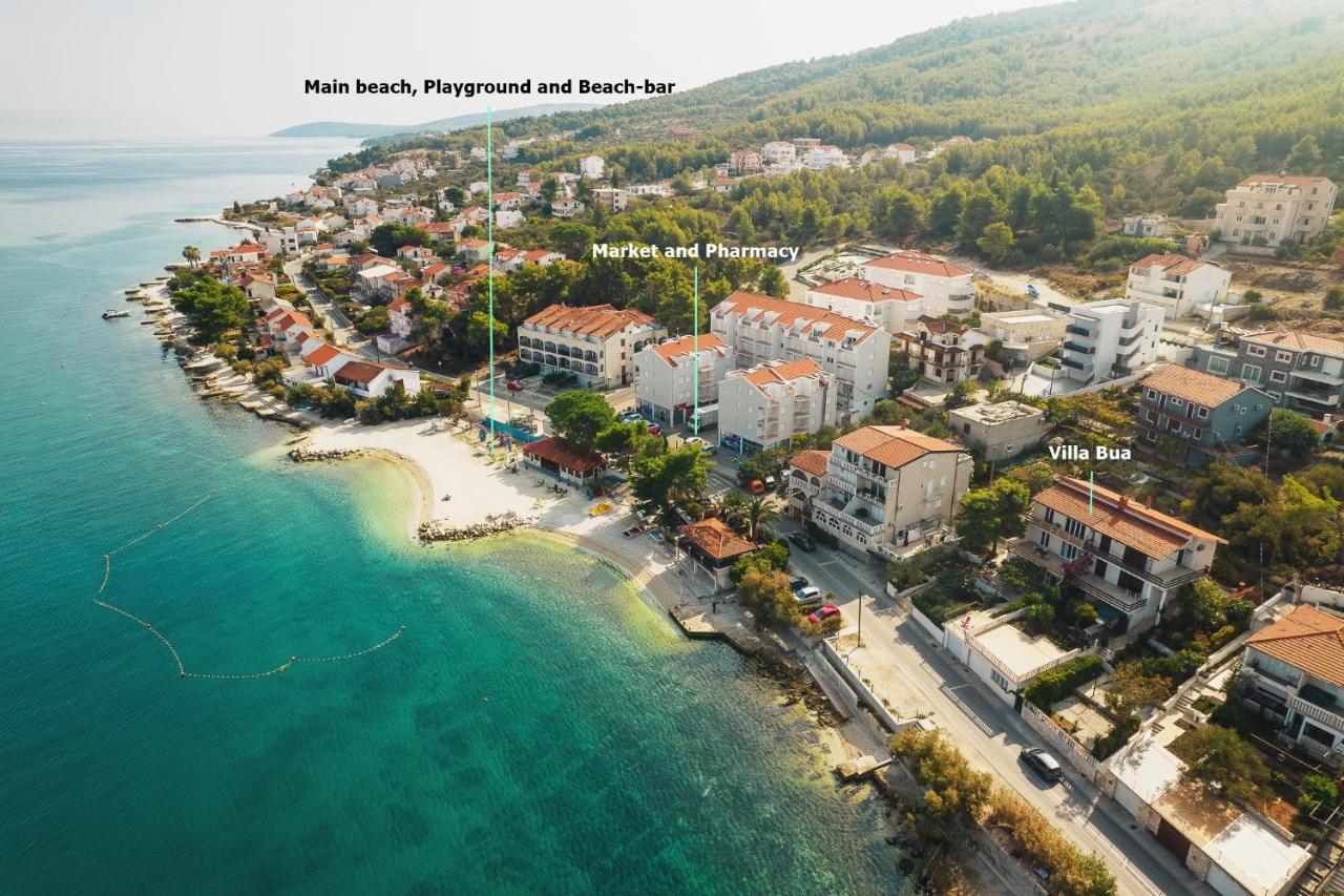 Villa Bua - Beautiful Seafront Apartments Trogir Eksteriør billede